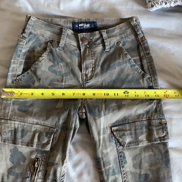 Silver skinny cargo pants - Picture 4 of 5